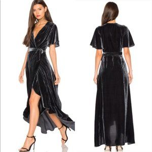 Privacy Please Velvet Wrap Dress